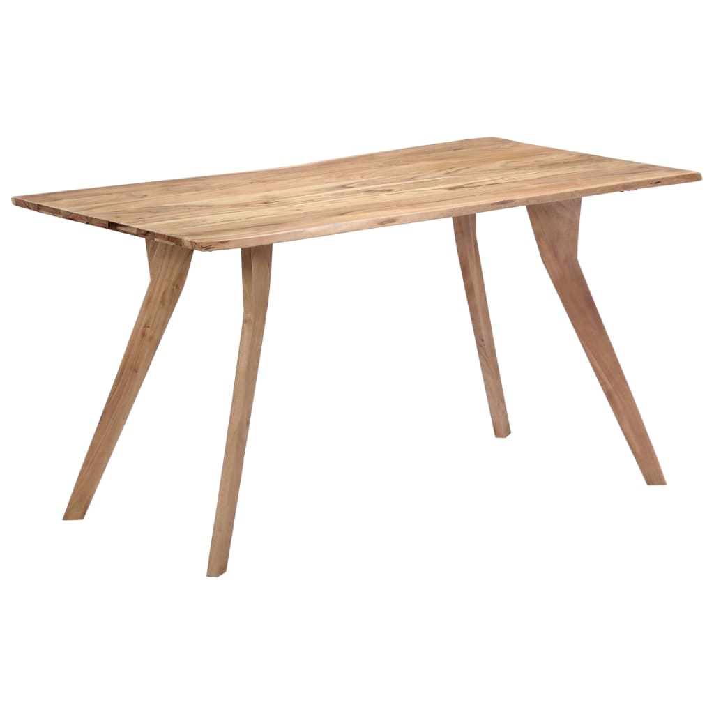 Kitchen table, 140 x 80 x 76 cm, solid acacia wood