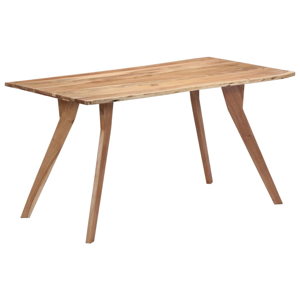 Kitchen table, 140 x 80 x 76 cm, solid acacia wood