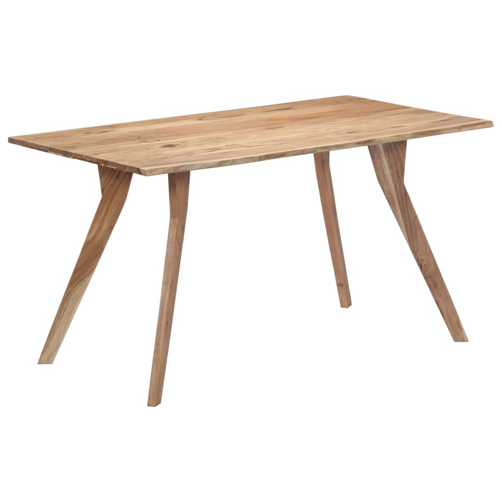 Kitchen table, 140 x 80 x 76 cm, solid acacia wood