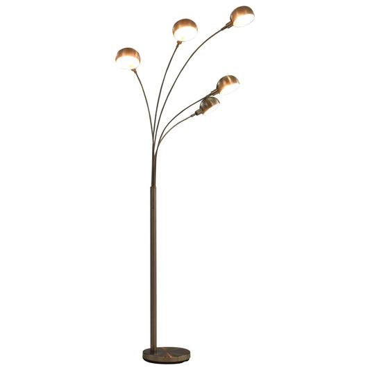 Floor lamp, silver, 200 cm, 5 x E14