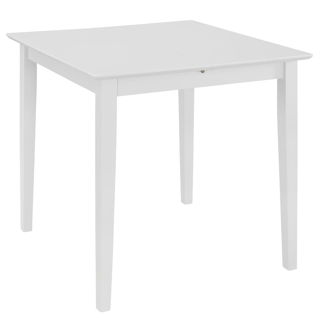 Extendable kitchen table, white, (80-120)x80x74 cm, MDF