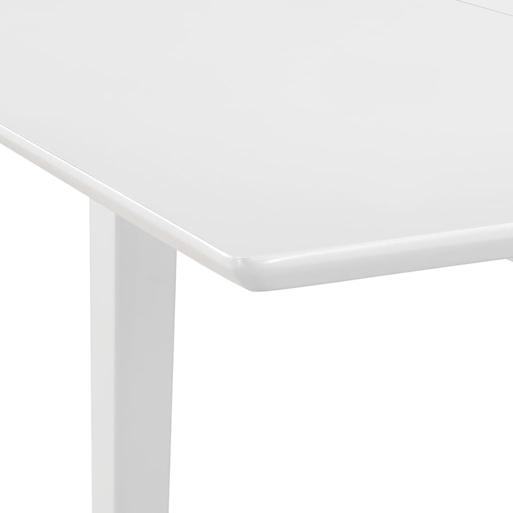 Extendable kitchen table, white, (80-120)x80x74 cm, MDF