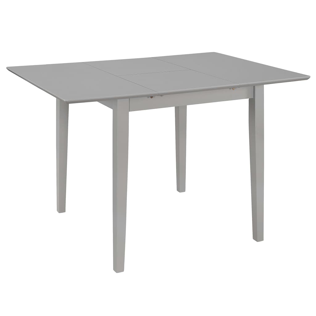 Extendable kitchen table, gray, (80-120)x80x74 cm, MDF