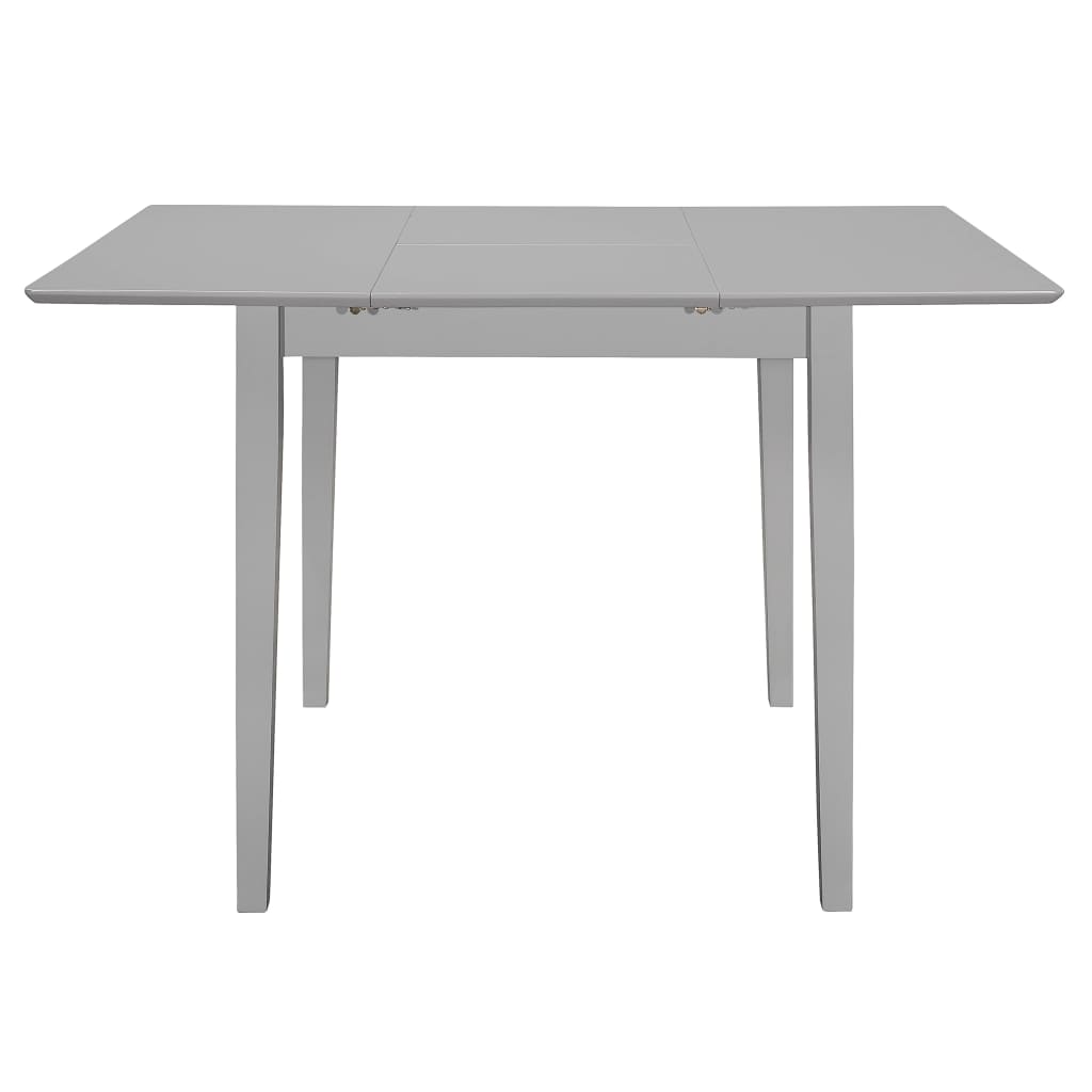 Extendable kitchen table, gray, (80-120)x80x74 cm, MDF