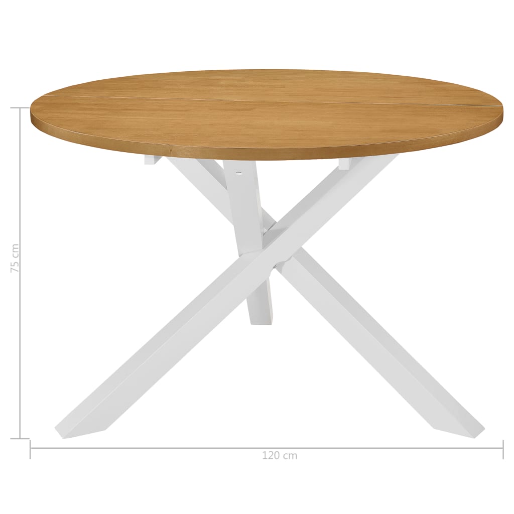 Kitchen table, white, 120 x 75 cm, MDF