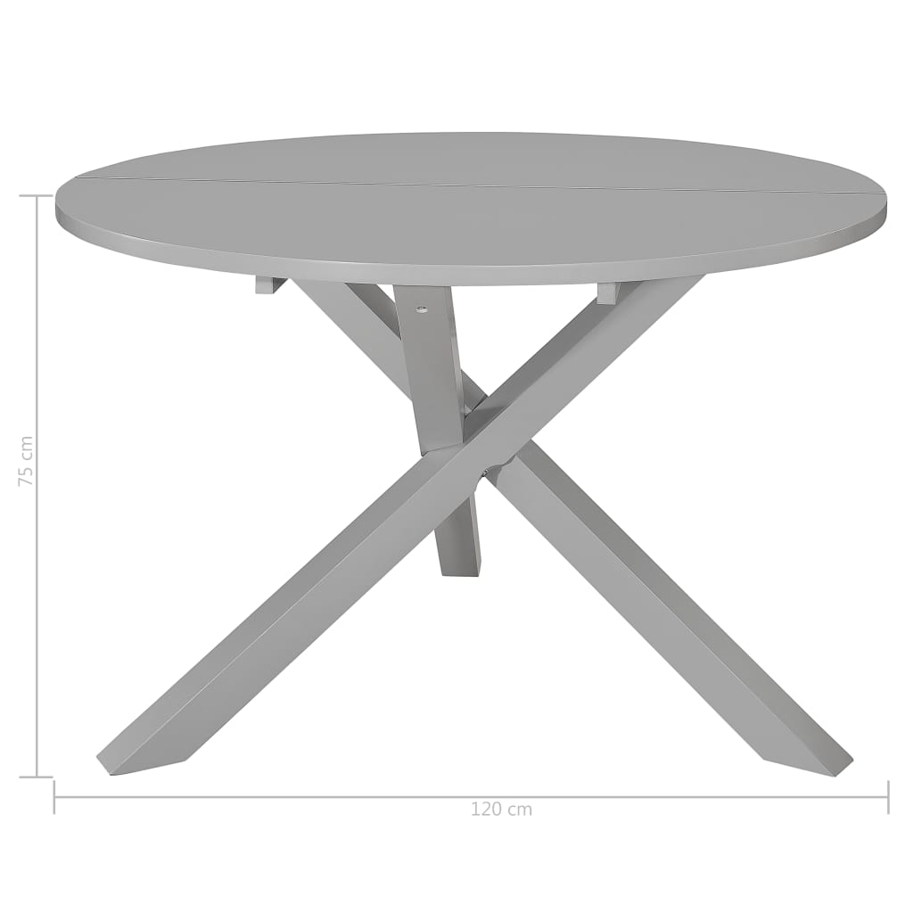 Kitchen table, gray, 120 x 75 cm, MDF