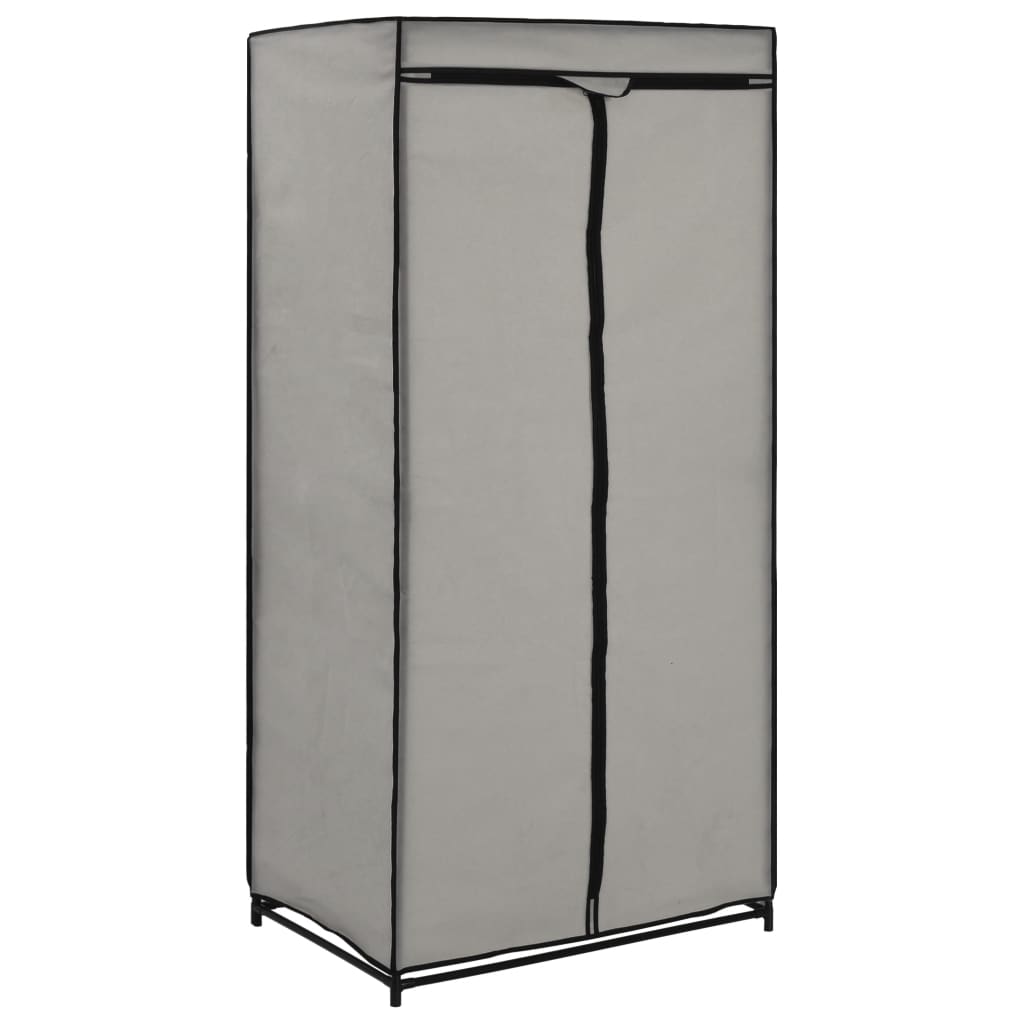 Wardrobe, grey, 75 x 50 x 160 cm