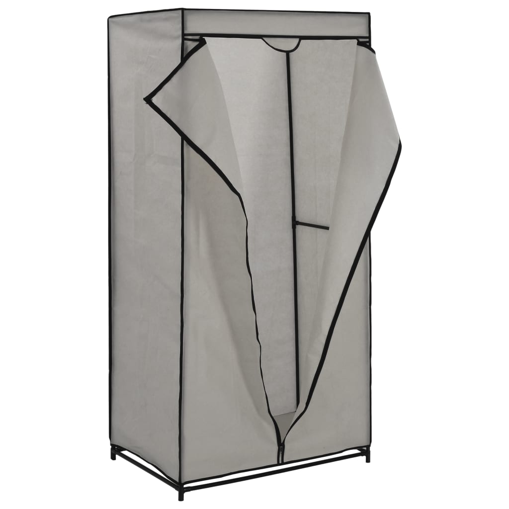 Wardrobe, grey, 75 x 50 x 160 cm