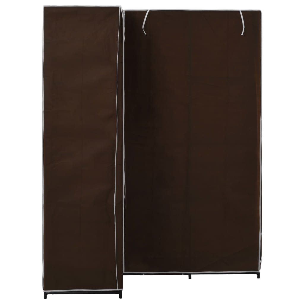 Corner wardrobe, brown, 130 x 87 x 169 cm