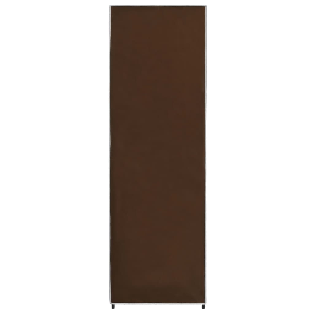 Wardrobe, brown, 87 x 49 x 159 cm, textile