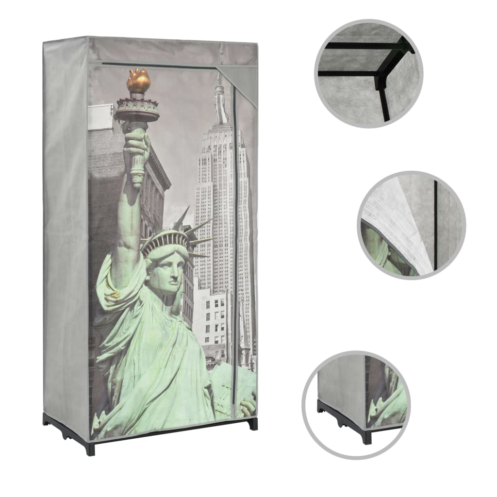 New York dresser, 75 x 45 x 160 cm, textile material