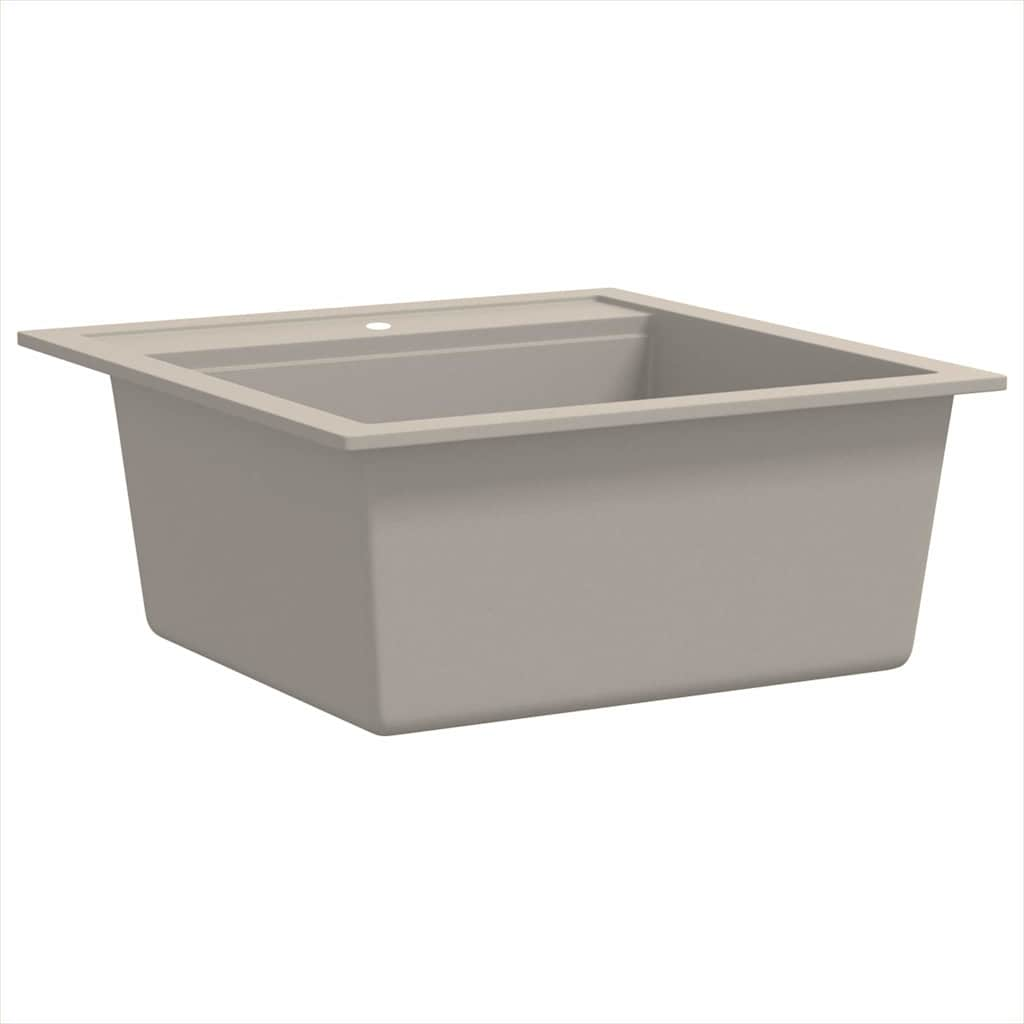 Granite kitchen sink, beige, one basin