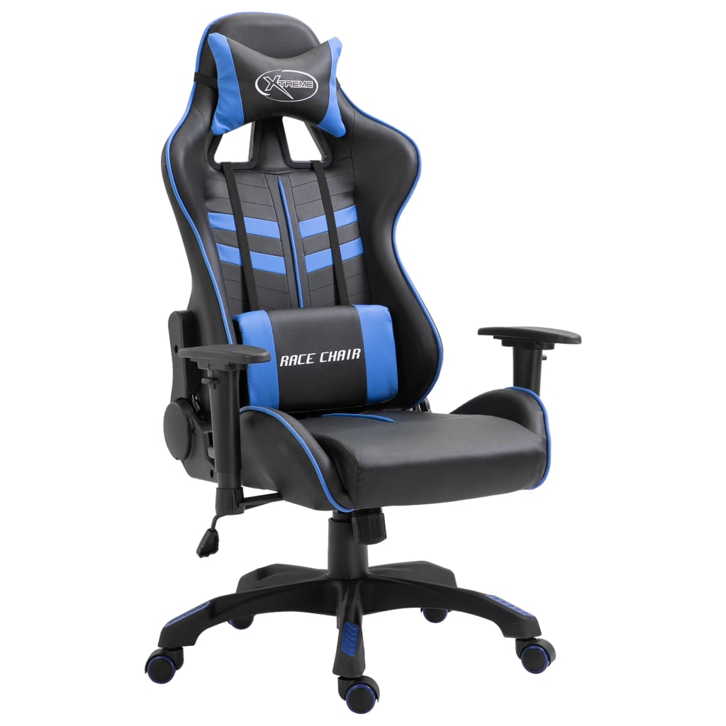 Gaming chair, blue, eco-leather