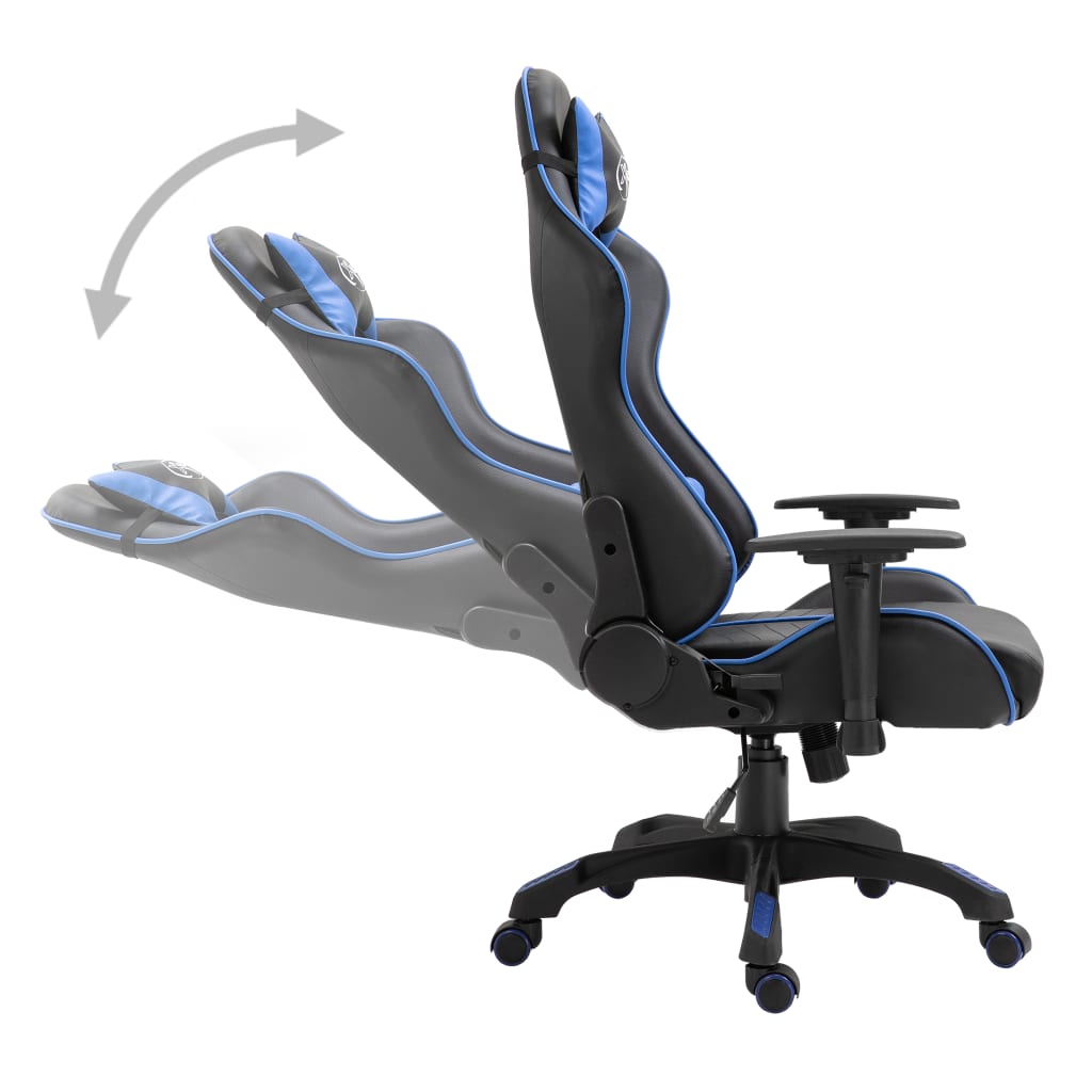 Gaming chair, blue, eco-leather