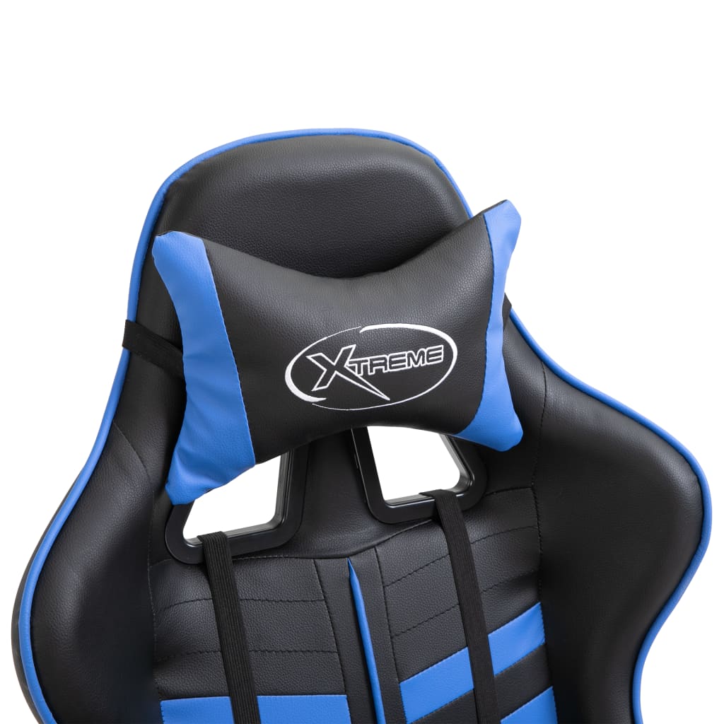 Gaming chair, blue, eco-leather