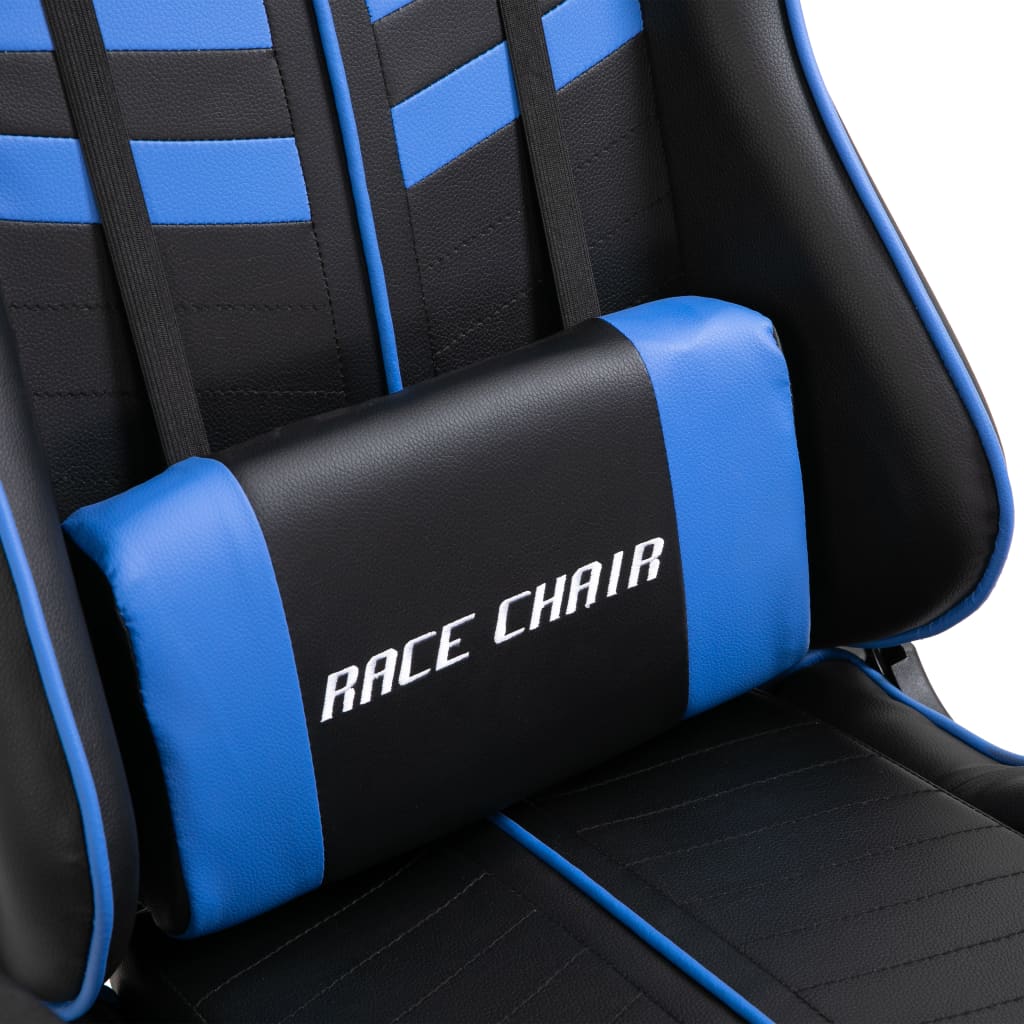 Gaming chair, blue, eco-leather