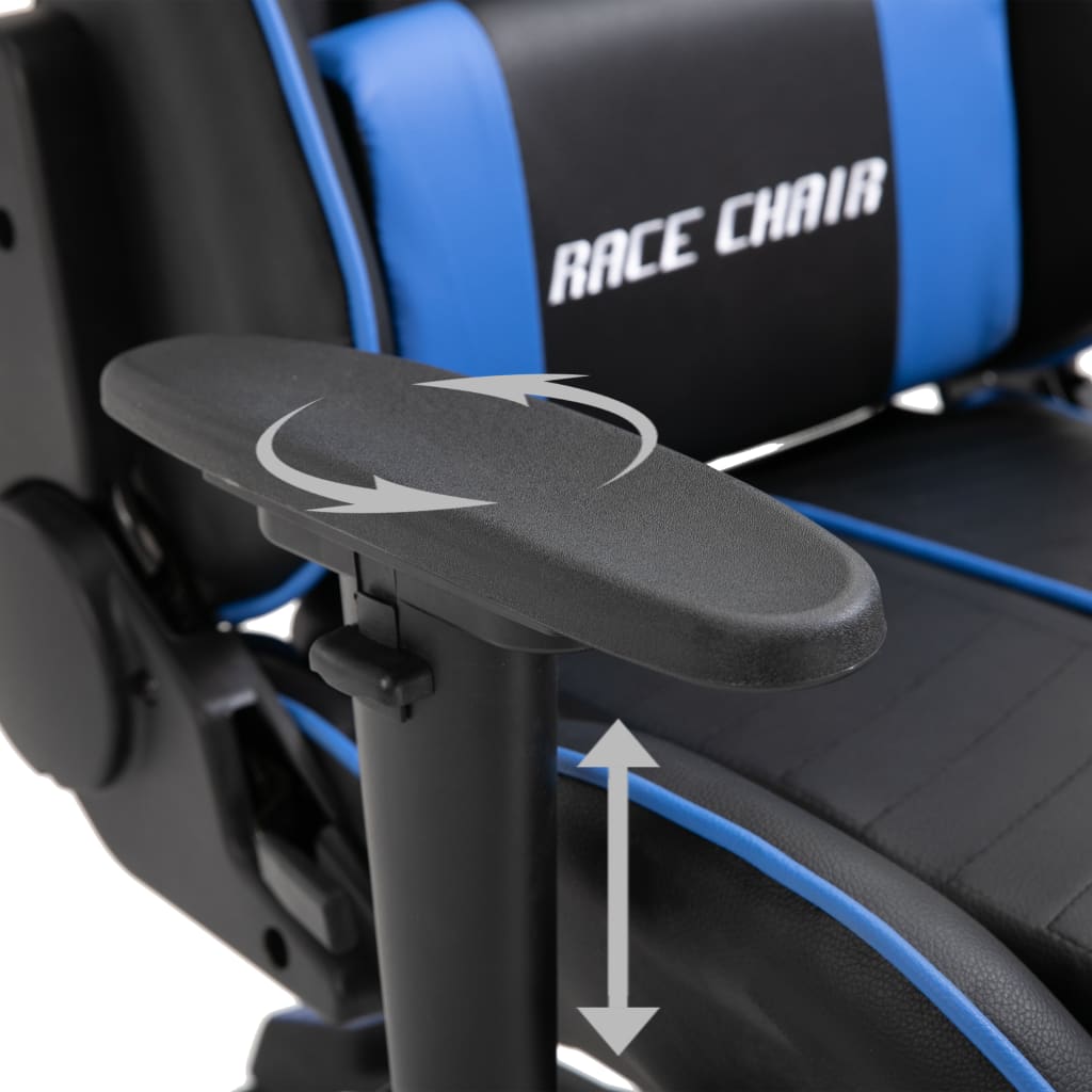 Gaming chair, blue, eco-leather