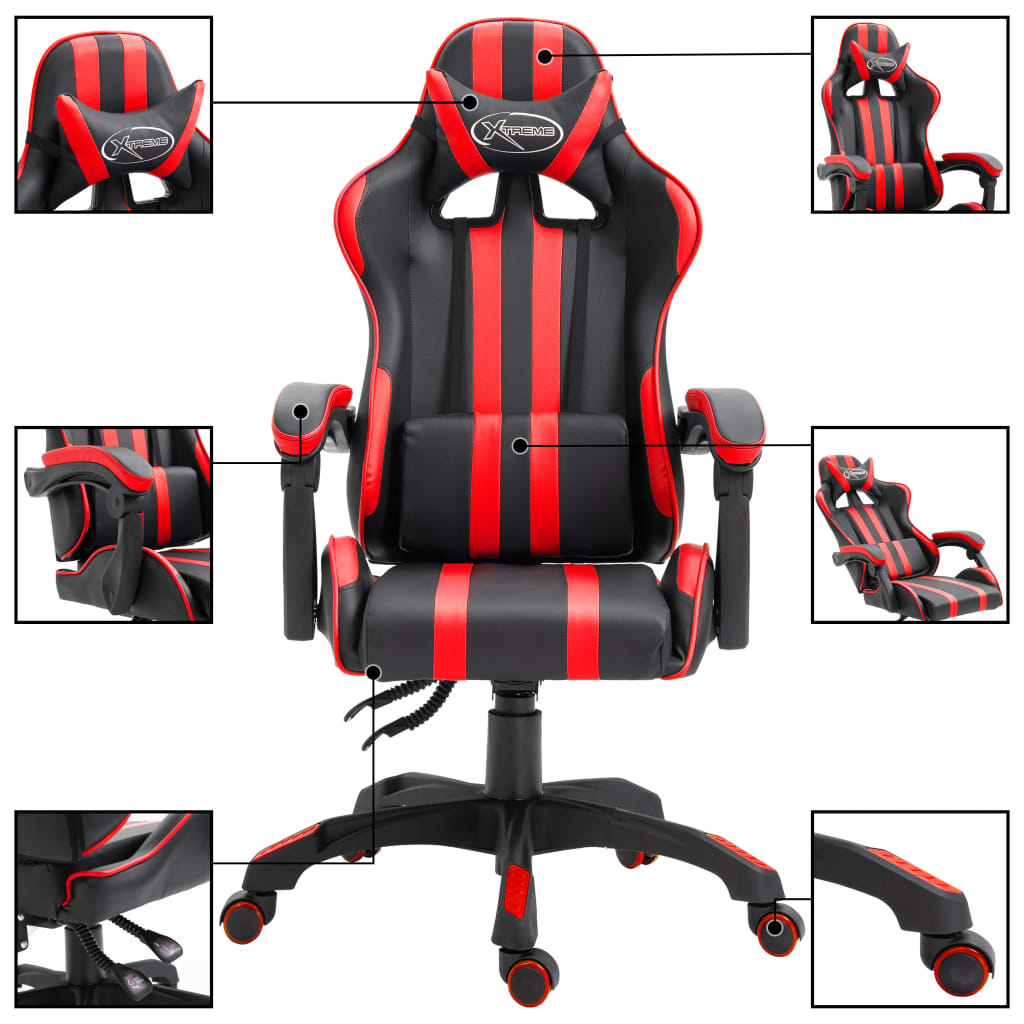 Gaming chair, red, eco-leather