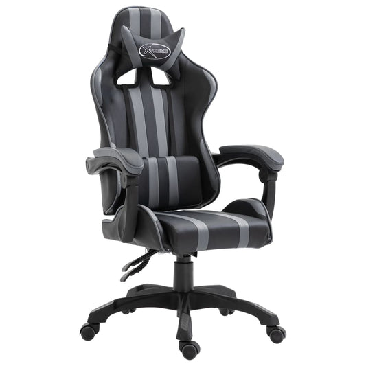 Gaming chair, gray, eco-leather