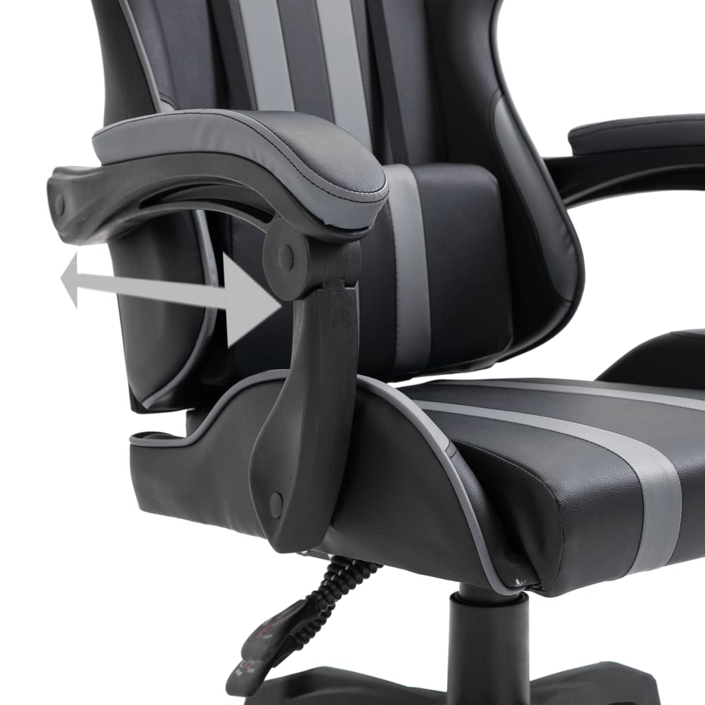 Gaming chair, gray, eco-leather