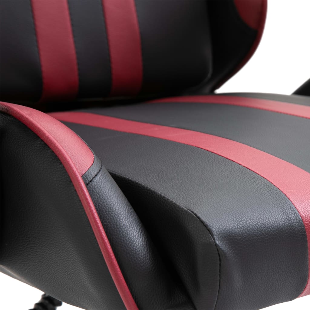 Gaming chair, wine red, eco-leather