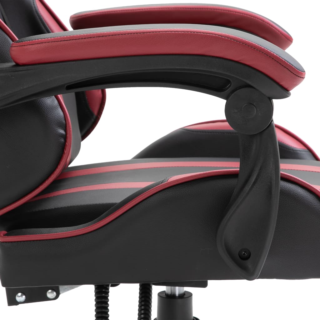 Gaming chair, wine red, eco-leather