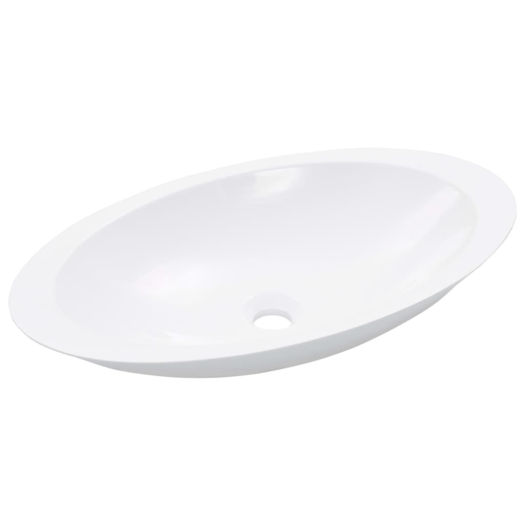 Sink, white, 59.3 x 35.1 x 10.7 cm, mineral/marble composite