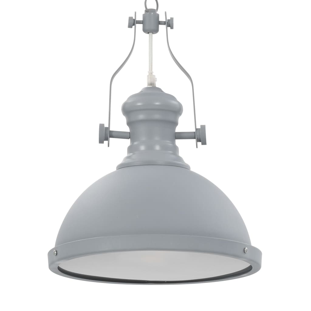 Chandelier, gray, round, E27