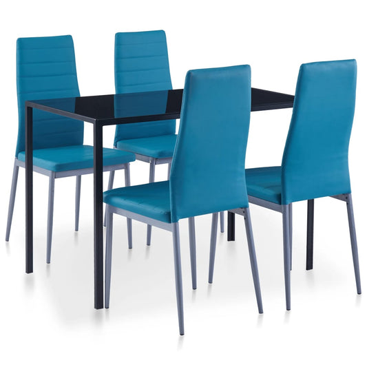 Kitchen furniture set, 5 pieces, blue