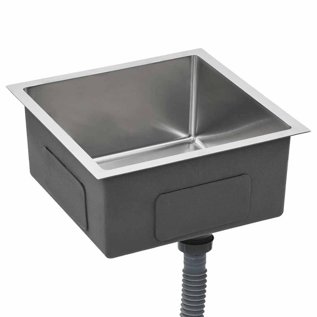 Handmade kitchen sink, stainless steel