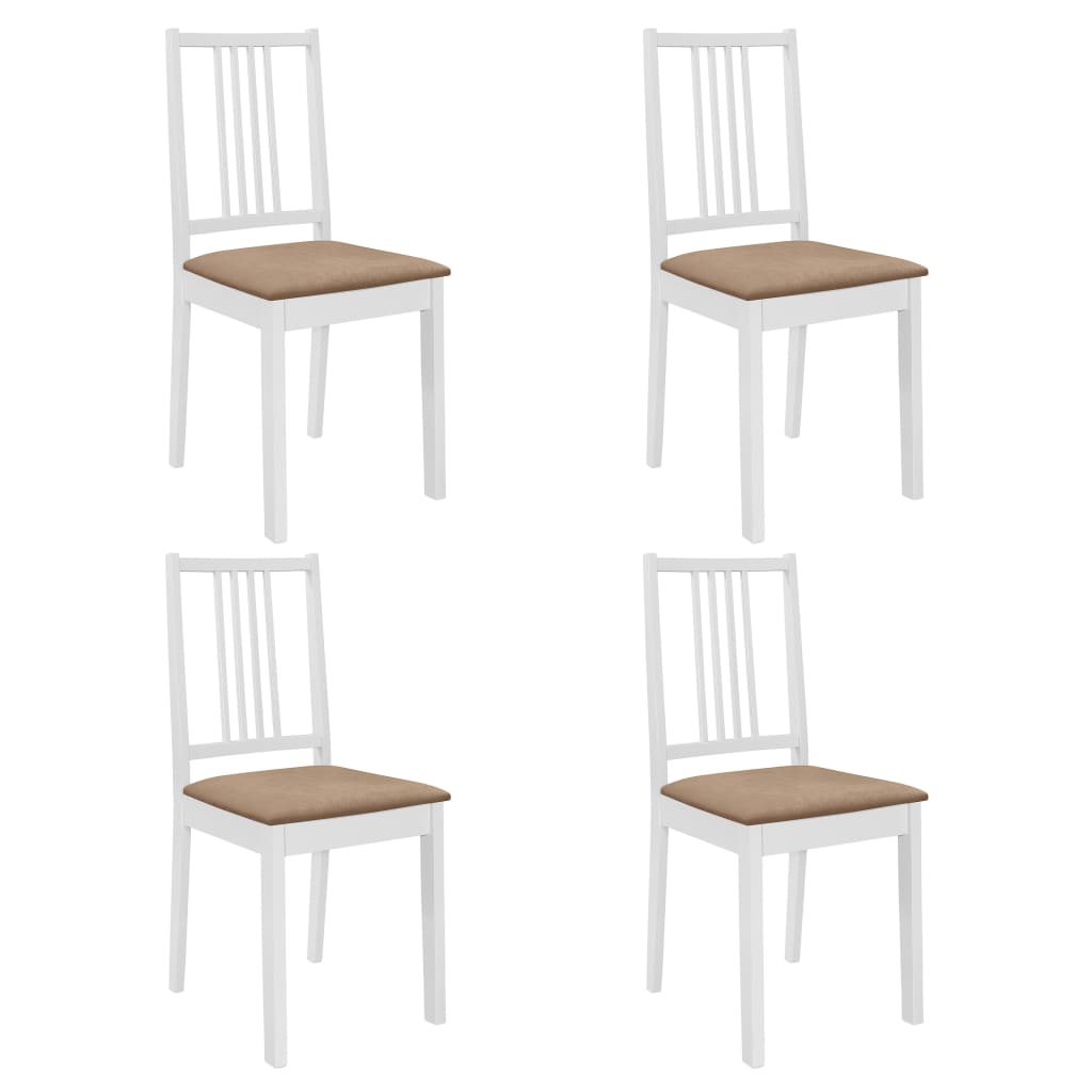 Set de mobilier de bucătărie, 5 piese, alb, MDF