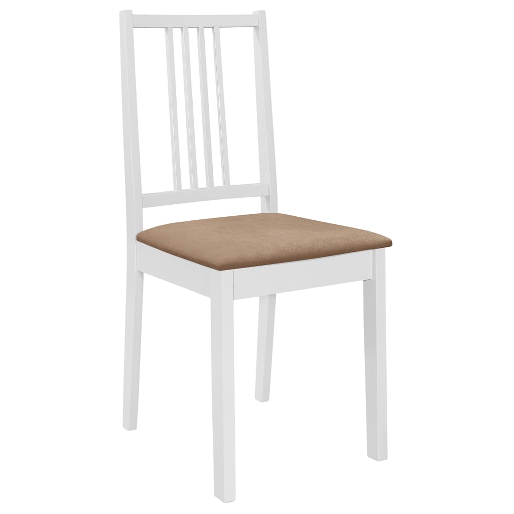 Set de mobilier de bucătărie, 5 piese, alb, MDF