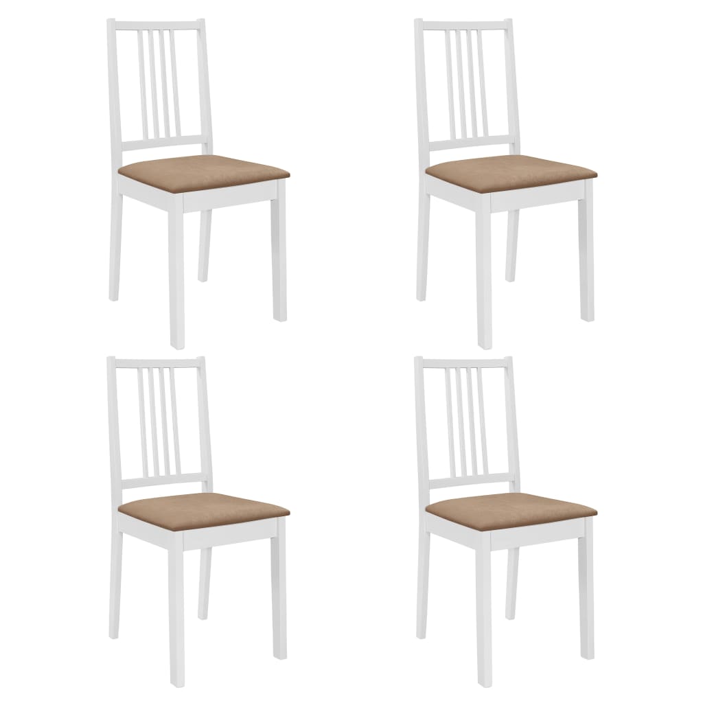 Set mobilier de bucătărie, 5 piese, alb, MDF