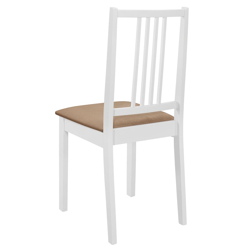 Set mobilier de bucătărie, 5 piese, alb, MDF