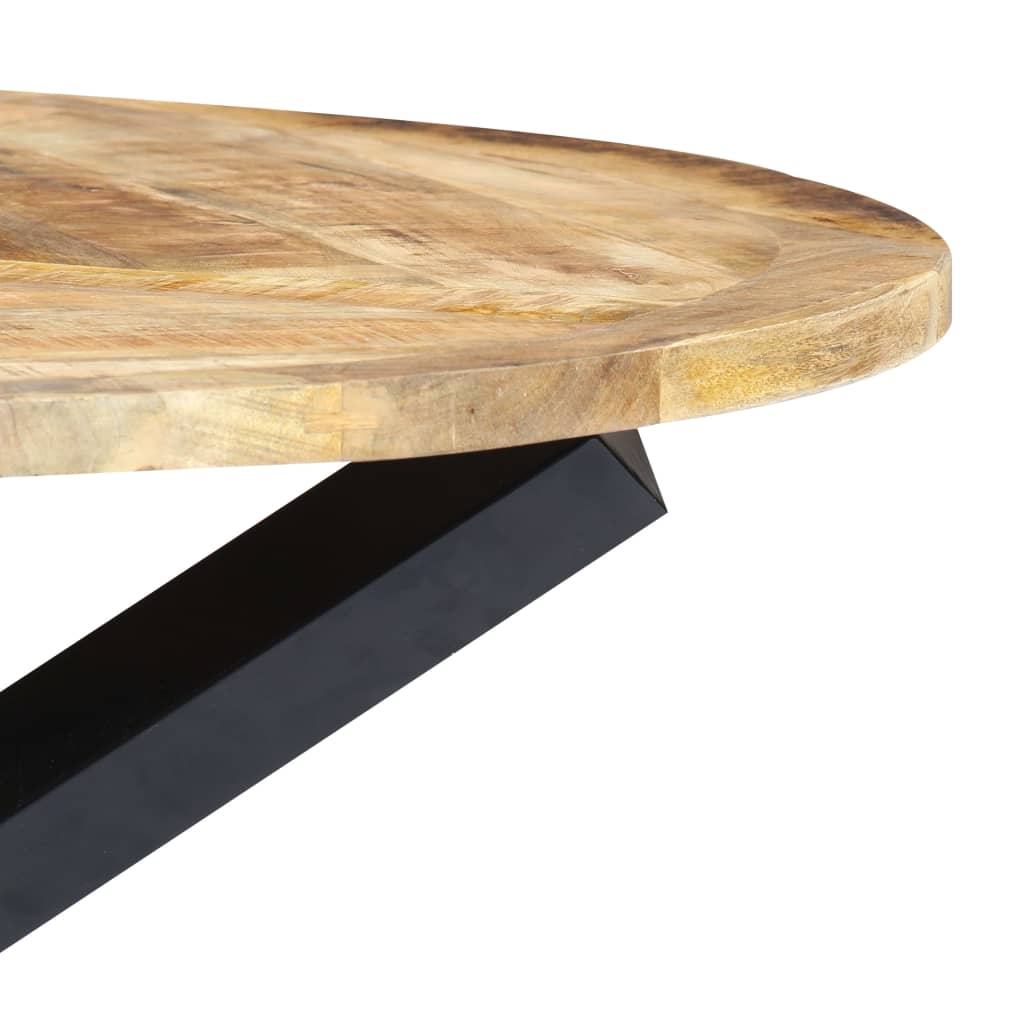 Kitchen table, 120 x 76 cm, solid mango wood, round