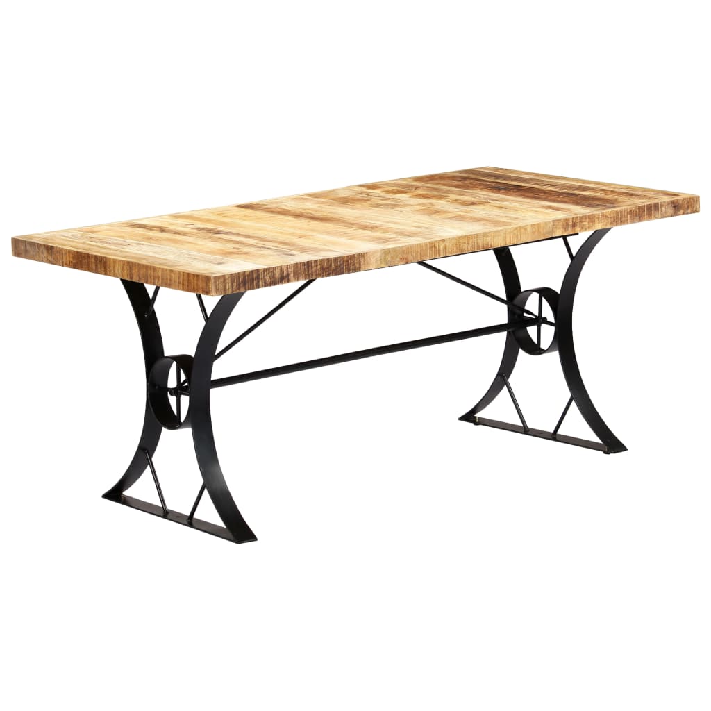 Kitchen table, 180 x 90 x 76 cm, solid mango wood