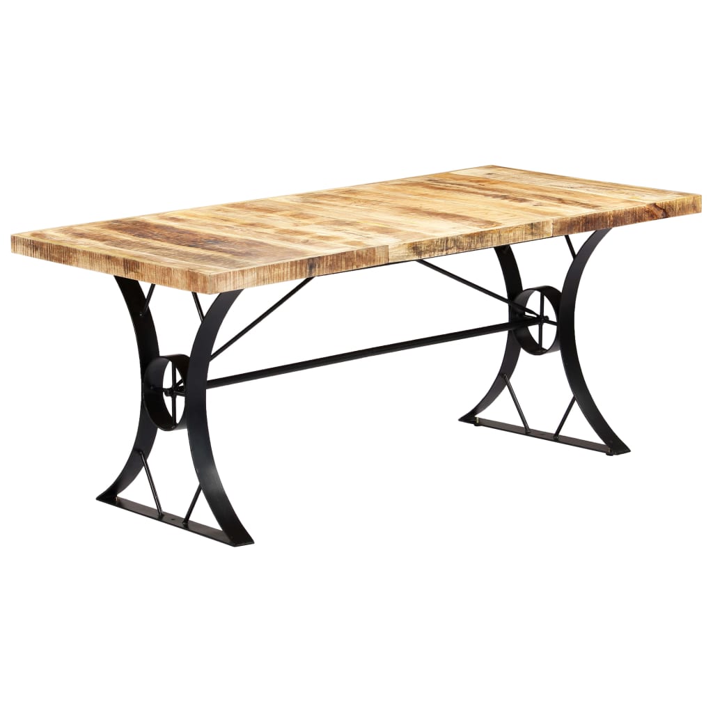 Kitchen table, 180 x 90 x 76 cm, solid mango wood