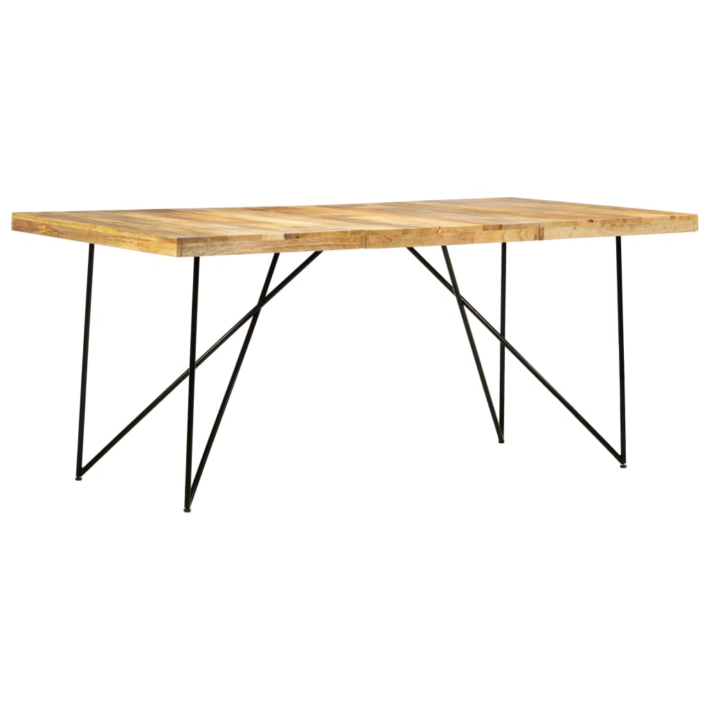 Kitchen table, 180 x 90 x 76 cm, solid mango wood