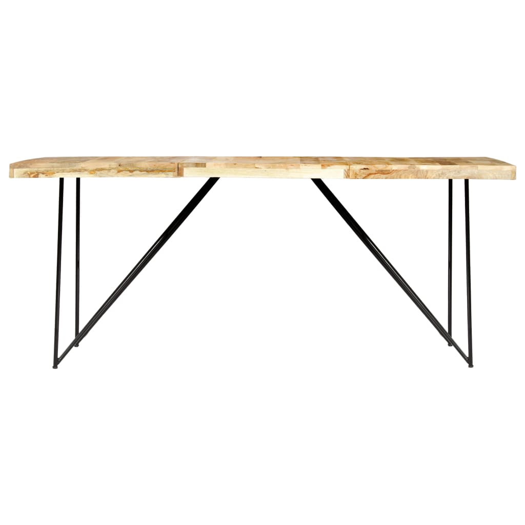 Kitchen table, 180 x 90 x 76 cm, solid mango wood