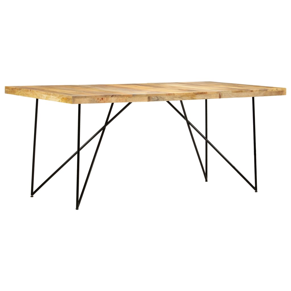 Kitchen table, 180 x 90 x 76 cm, solid mango wood