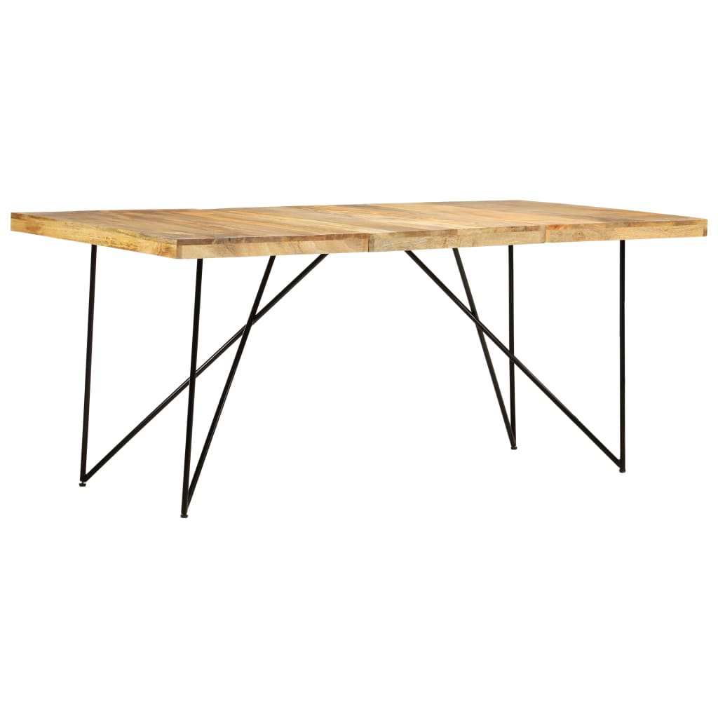 Kitchen table, 180 x 90 x 76 cm, solid mango wood