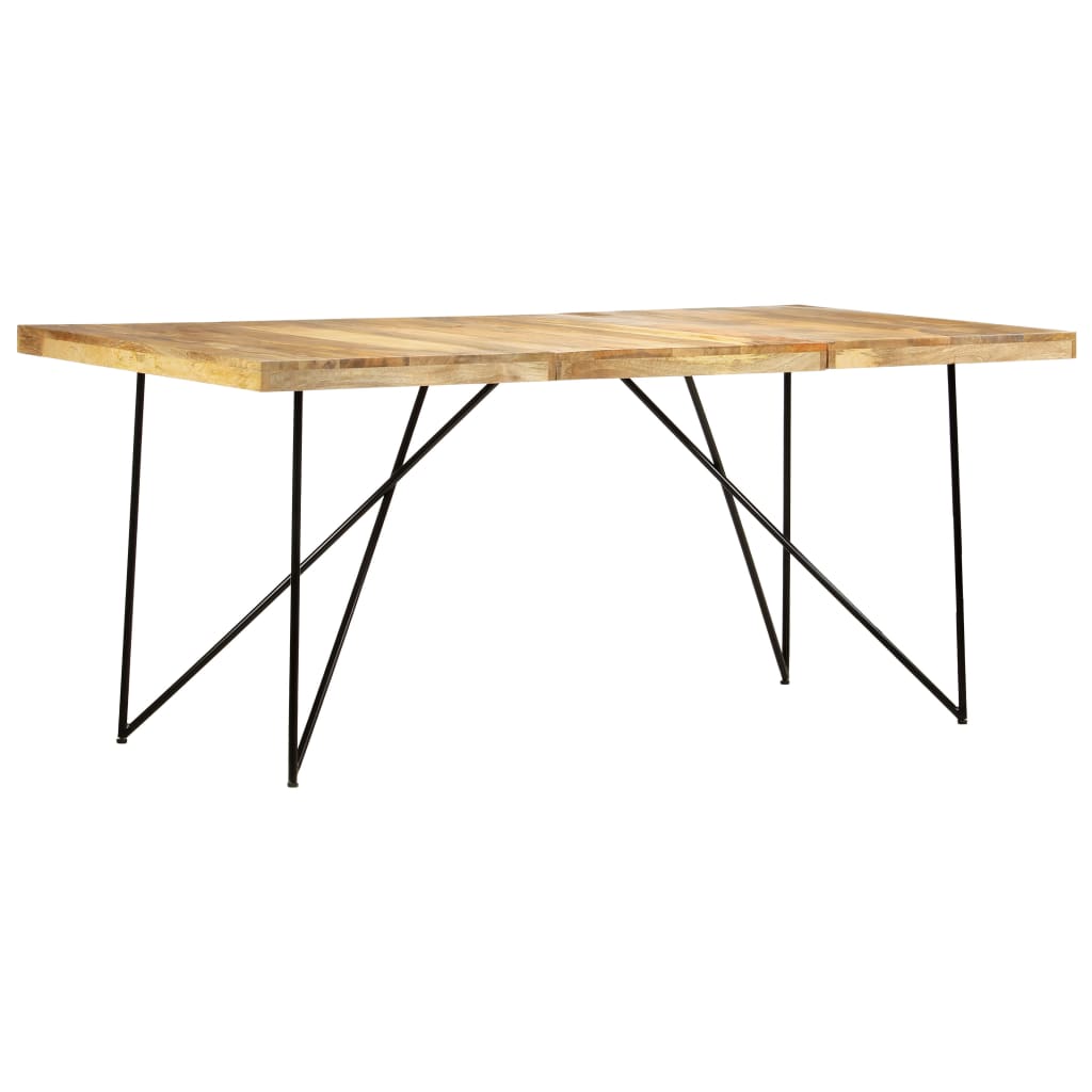 Kitchen table, 180 x 90 x 76 cm, solid mango wood