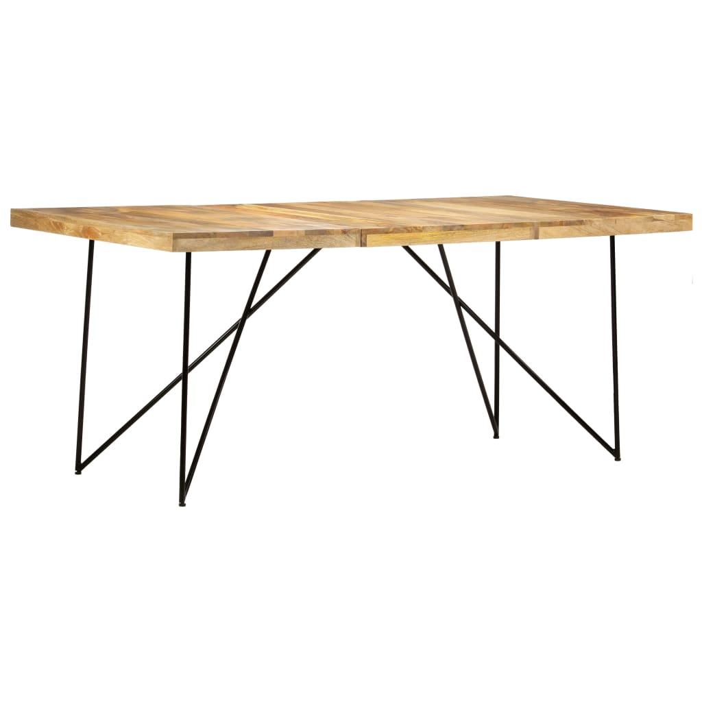 Kitchen table, 180 x 90 x 76 cm, solid mango wood