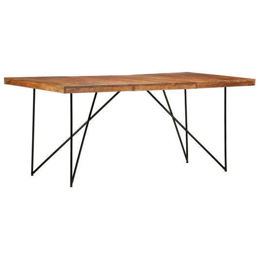 Kitchen table, 180 x 90 x 76 cm, solid acacia wood