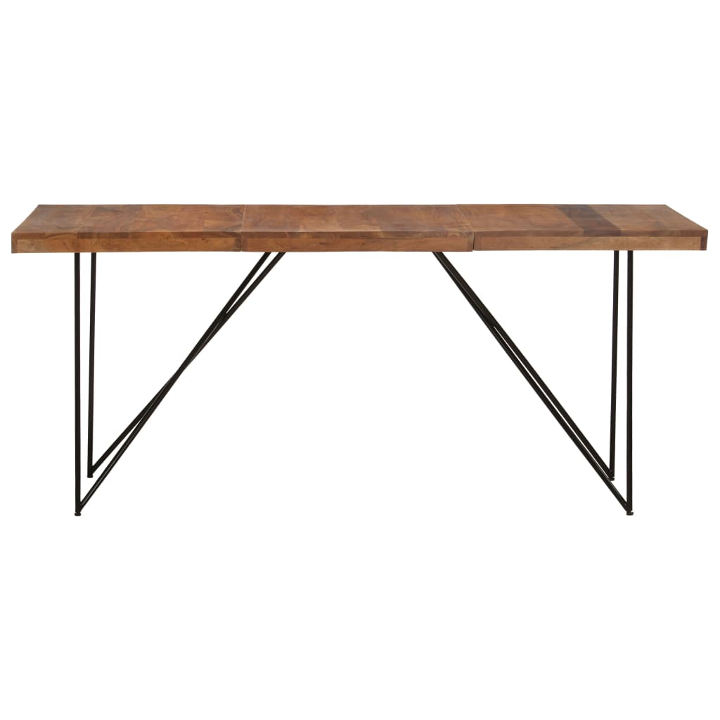 Kitchen table, 180 x 90 x 76 cm, solid acacia wood