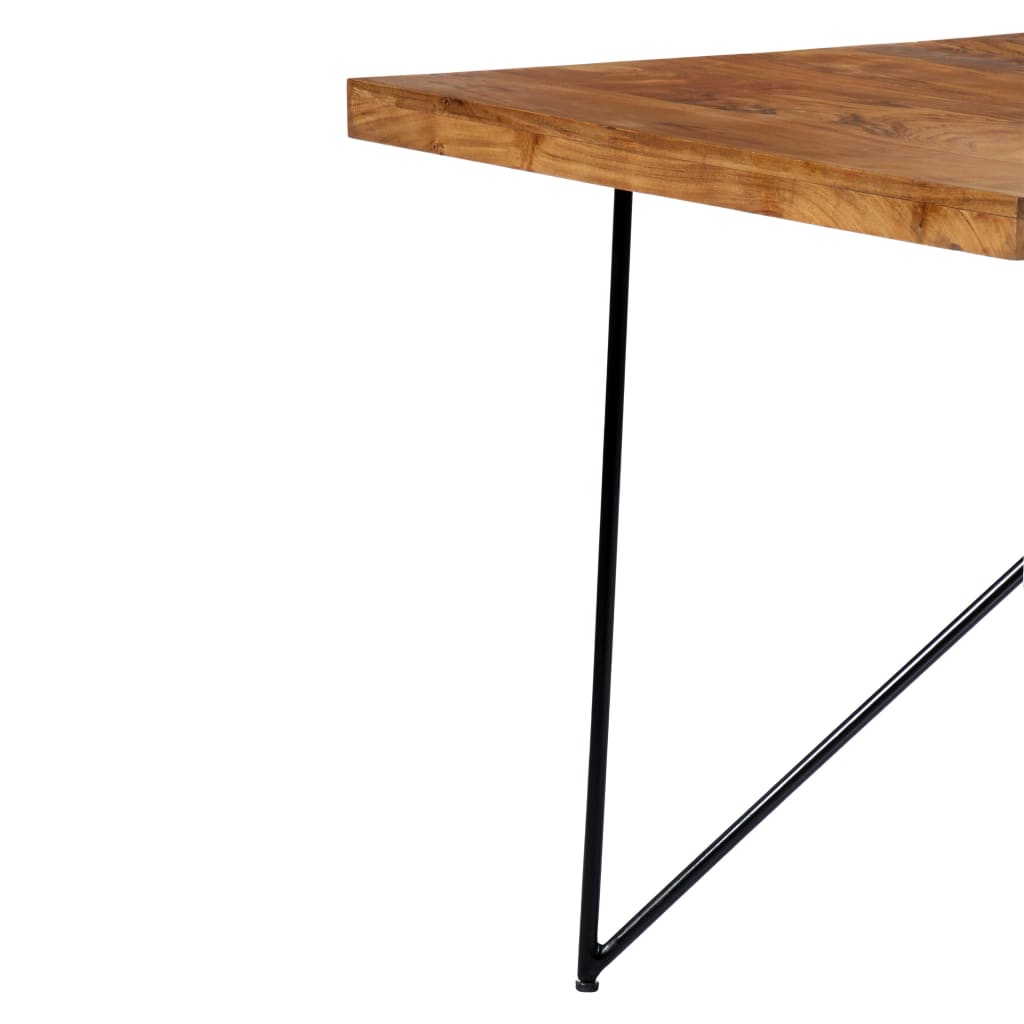 Kitchen table, 180 x 90 x 76 cm, solid acacia wood