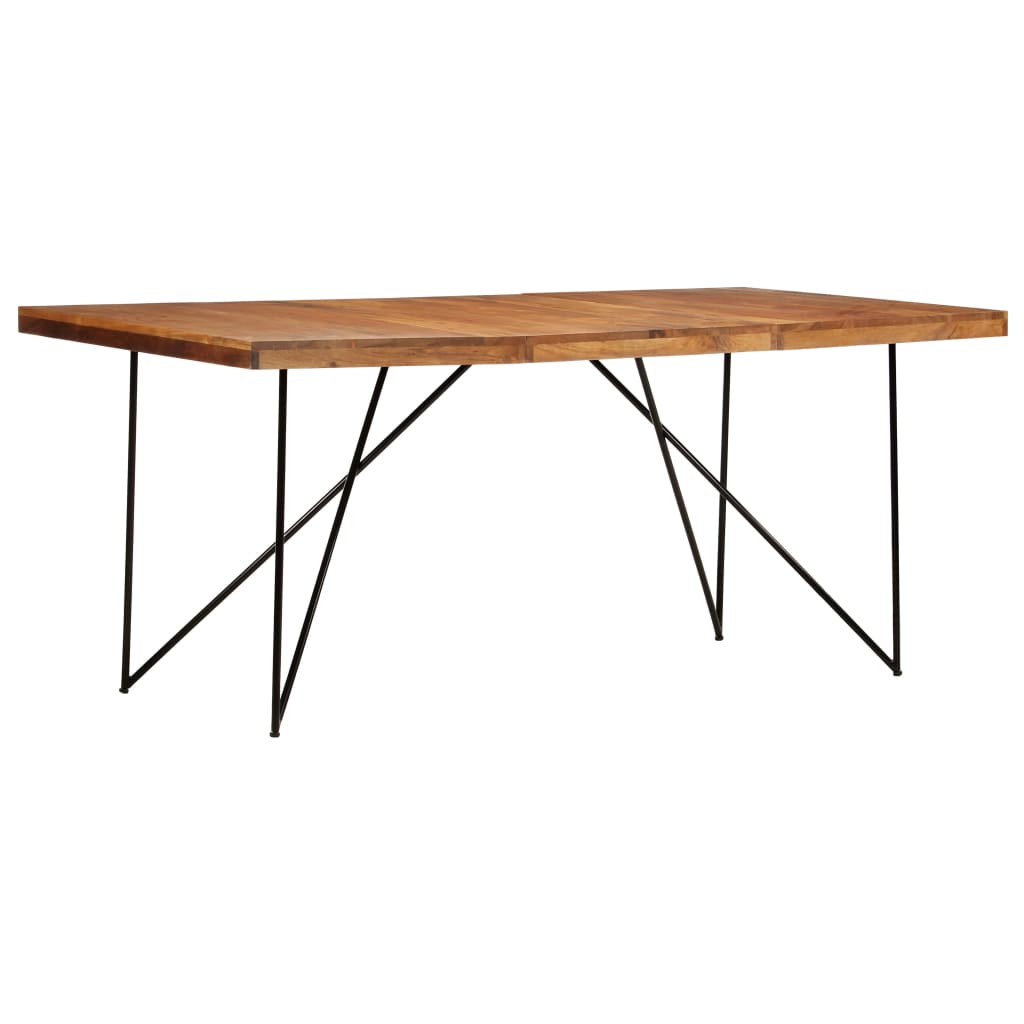 Kitchen table, 180 x 90 x 76 cm, solid acacia wood