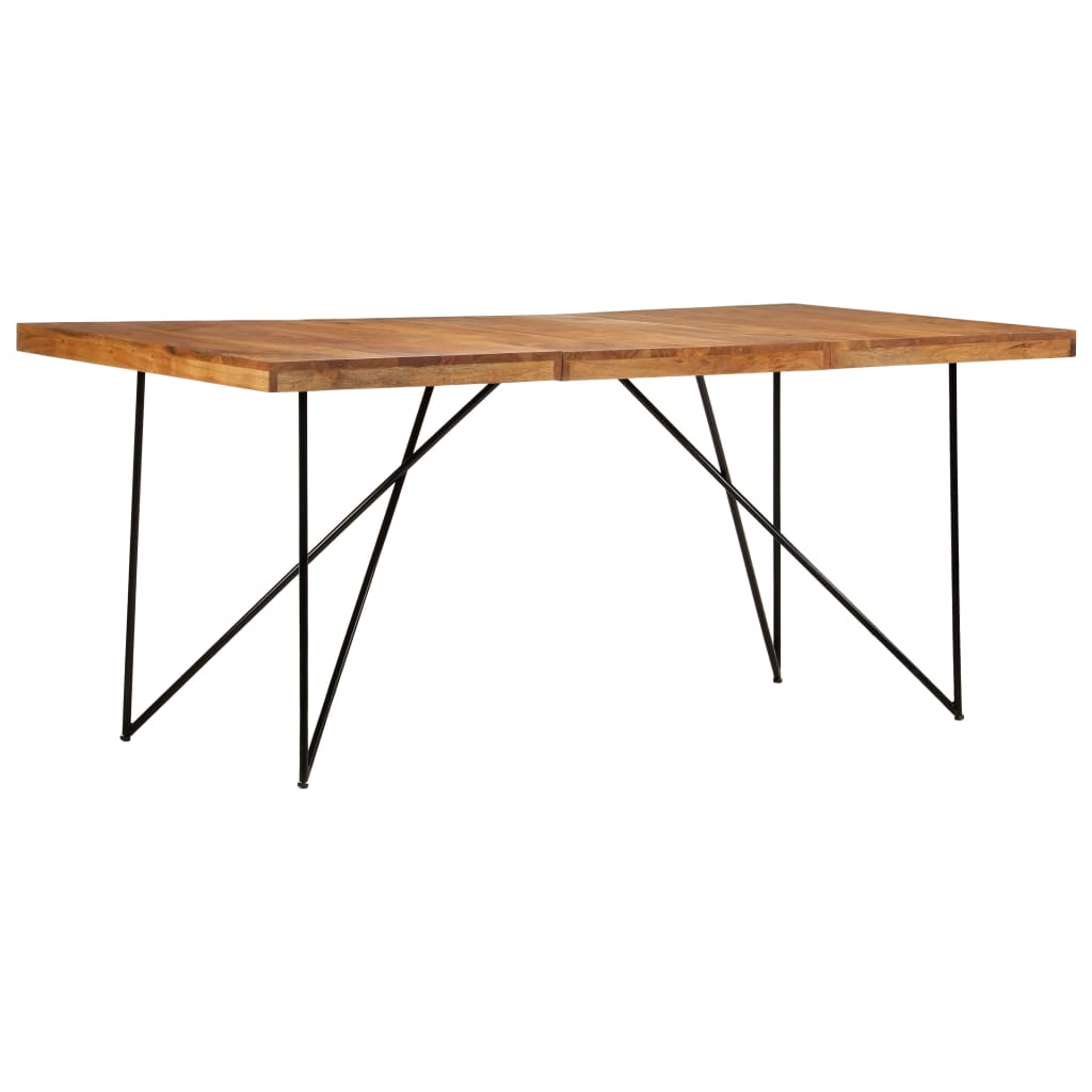 Kitchen table, 180 x 90 x 76 cm, solid acacia wood