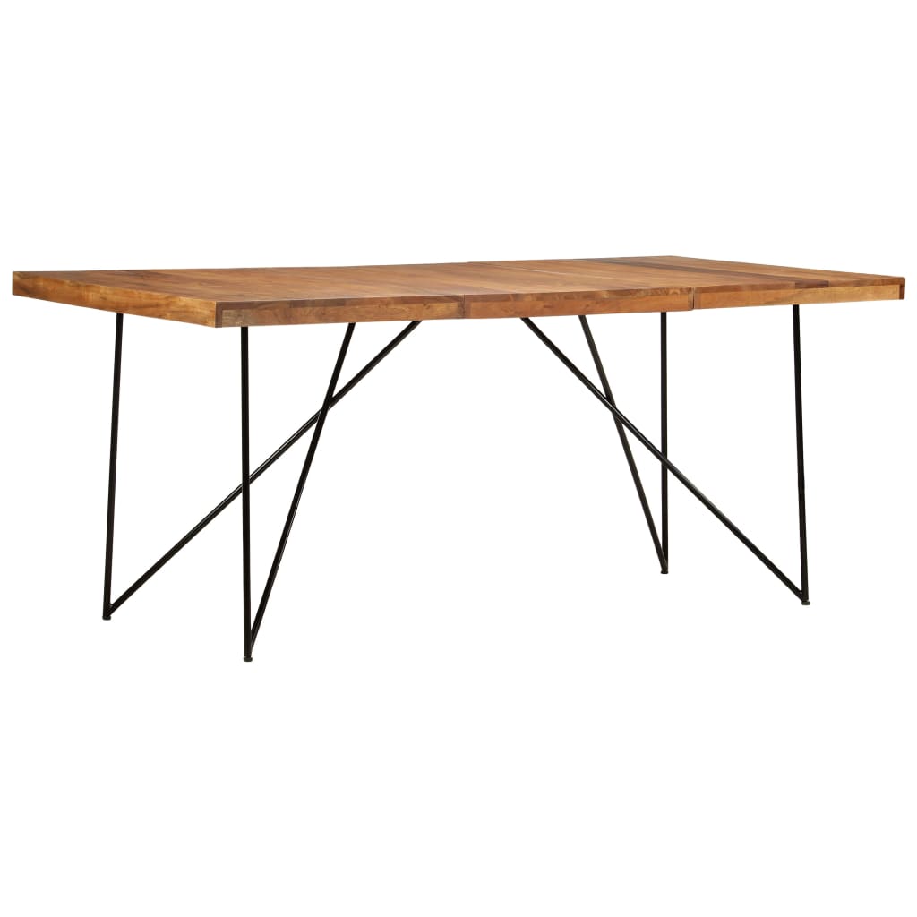 Kitchen table, 180 x 90 x 76 cm, solid acacia wood