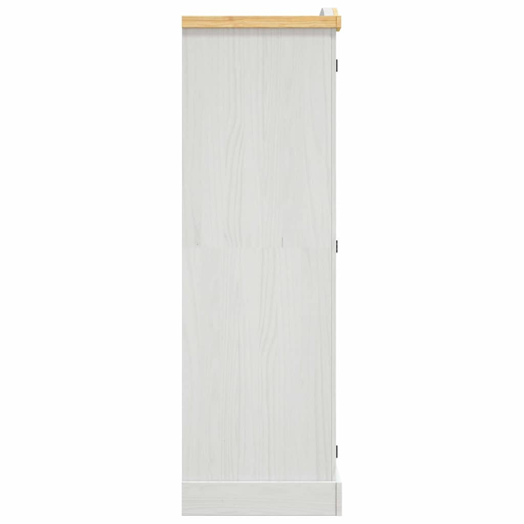 Wardrobe, white, Mexican pine wood, 3 doors, Corona collection